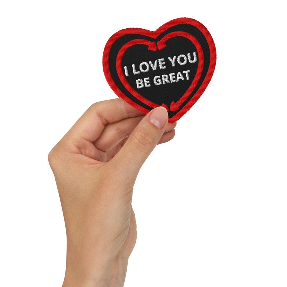 POSITIVE FEEDBACK LOOPS — embroidered heart patch